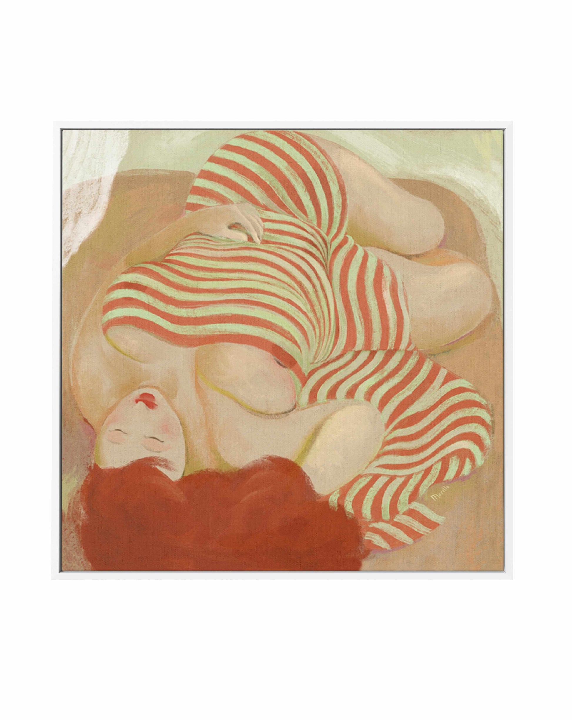 Redhead by Marco Marella | Framed Canvas Art Print from Olive et Oriel where you can shop wallpaper and artworks online