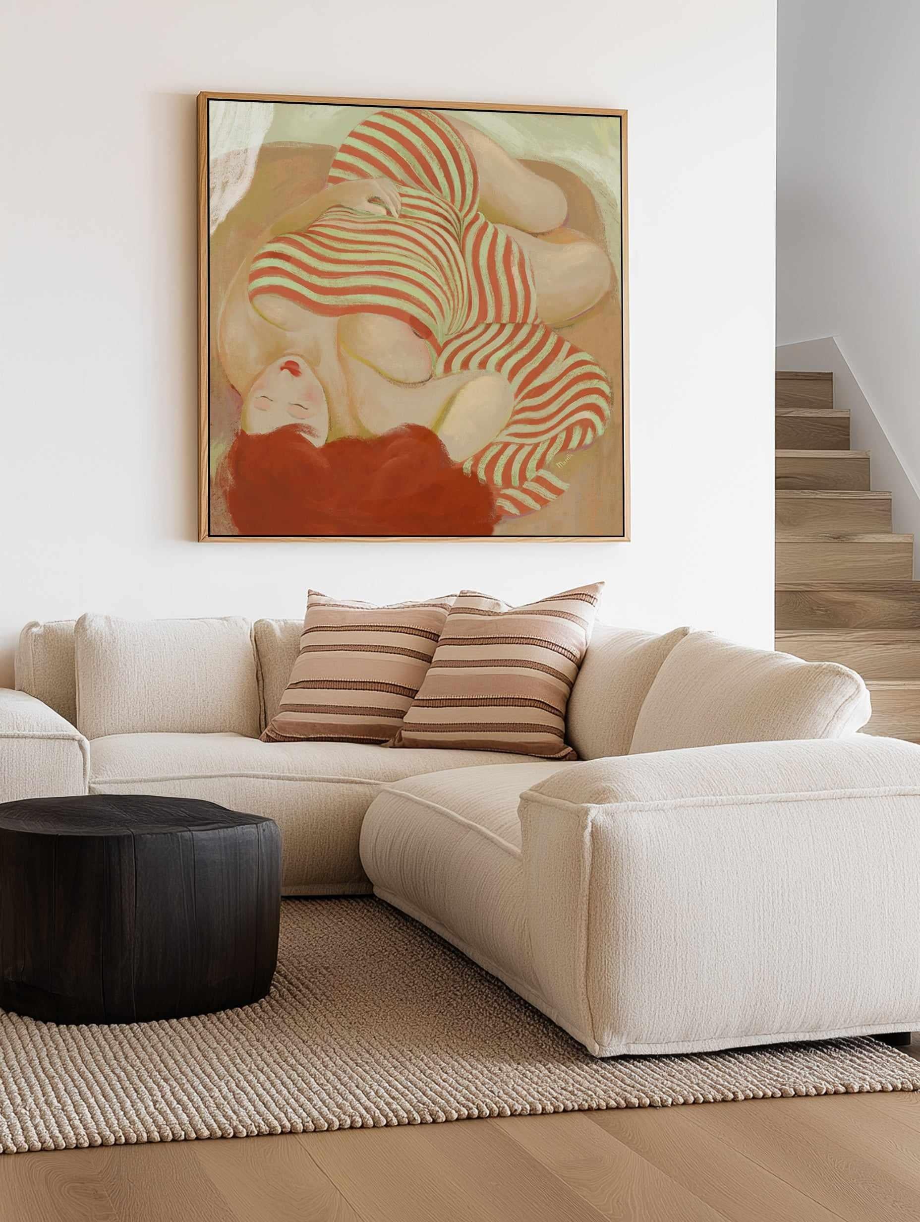 Redhead by Marco Marella | Framed Canvas Art Print from Olive et Oriel where you can shop wallpaper and artworks online