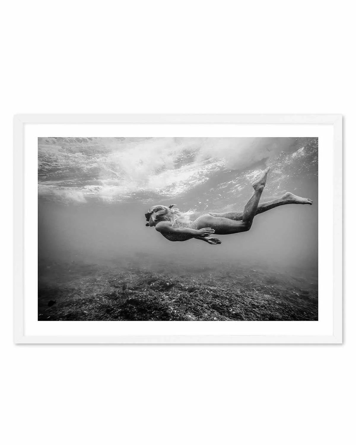 Reef Snorkel Art Print from Olive et Oriel where you can shop wallpaper and artworks online
