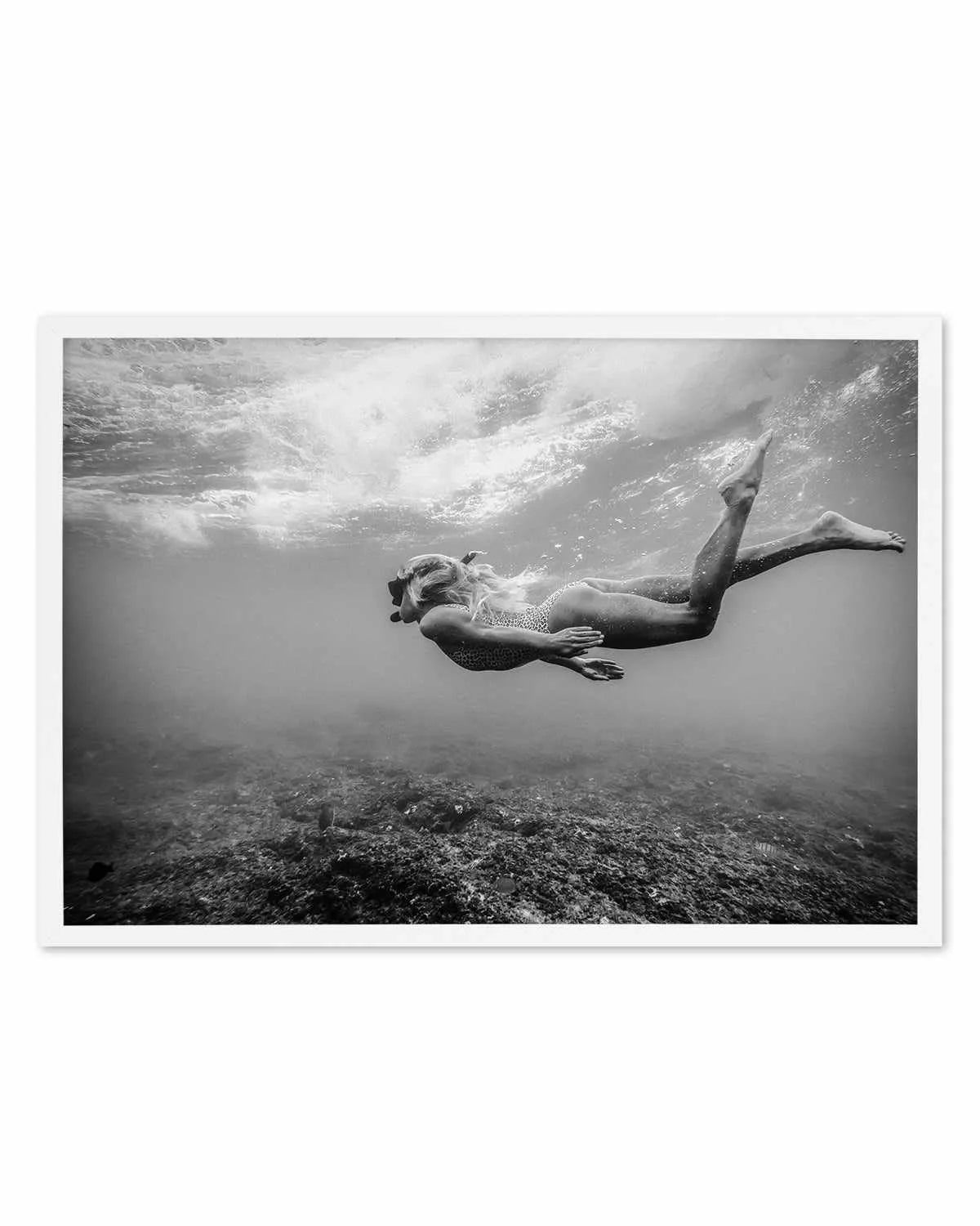 Reef Snorkel Art Print from Olive et Oriel where you can shop wallpaper and artworks online