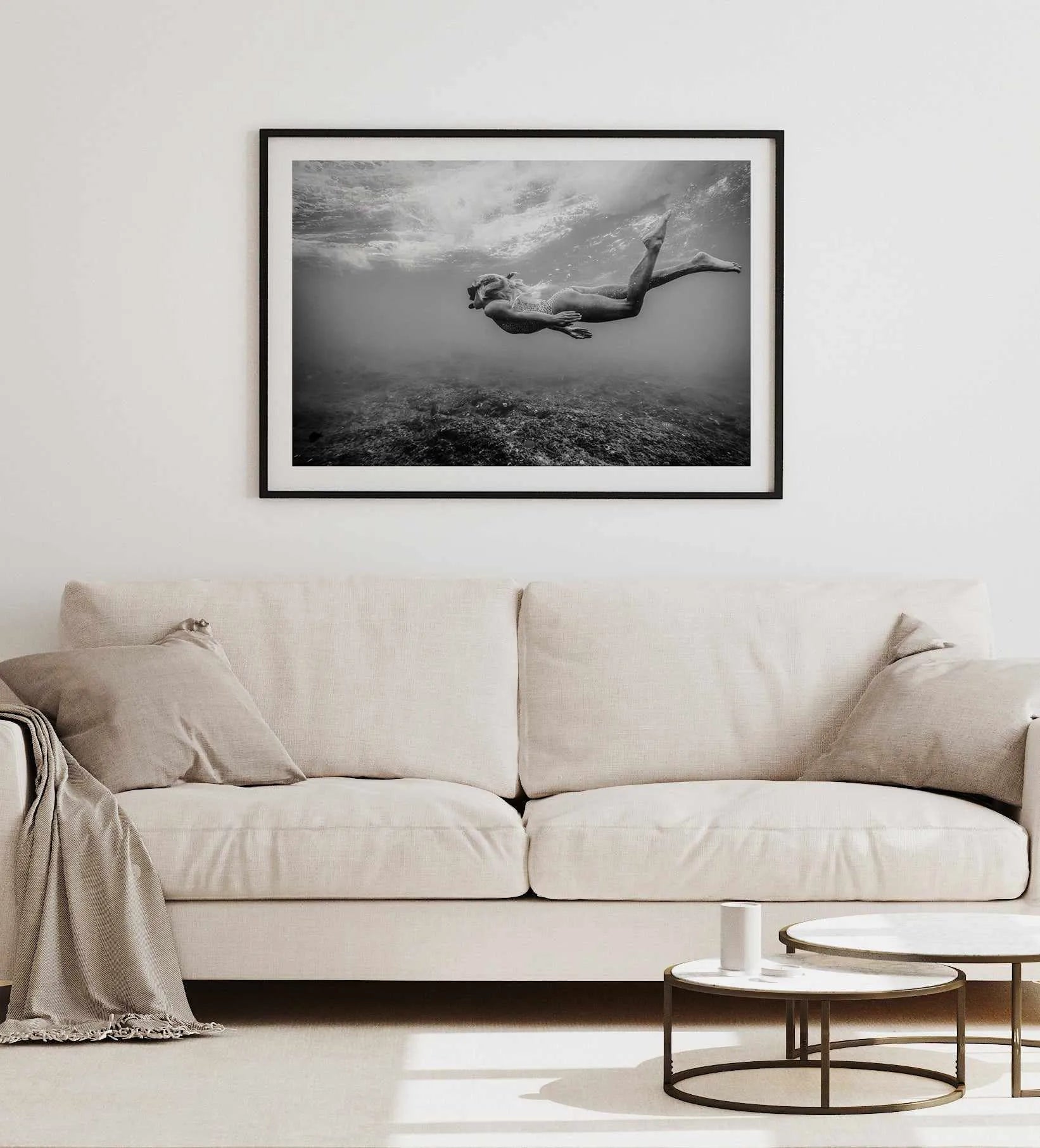 Reef Snorkel Art Print from Olive et Oriel where you can shop wallpaper and artworks online