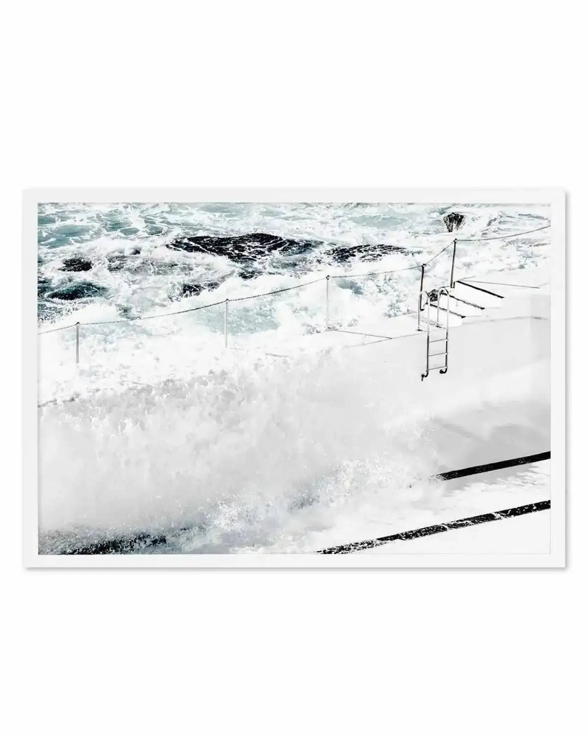 Refill, Icebergs Bondi Art Print from Olive et Oriel where you can shop wallpaper and artworks online