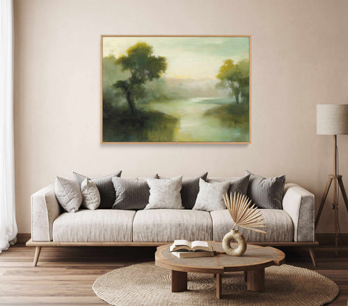 Reflected Sky | Framed Canvas Art Print