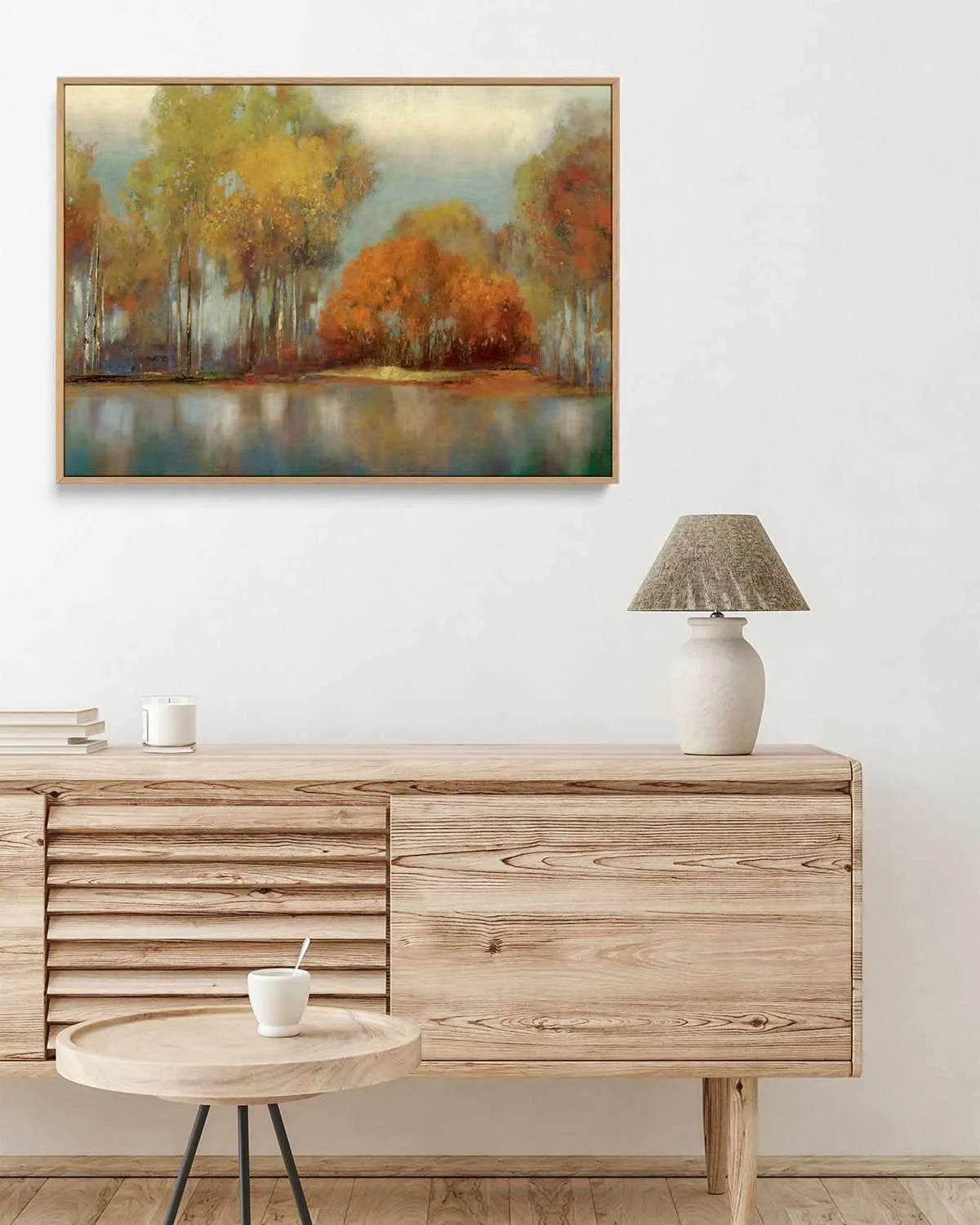 Autumn Forest | Framed Canvas Art Print from Olive et Oriel where you can shop wallpaper and artworks online