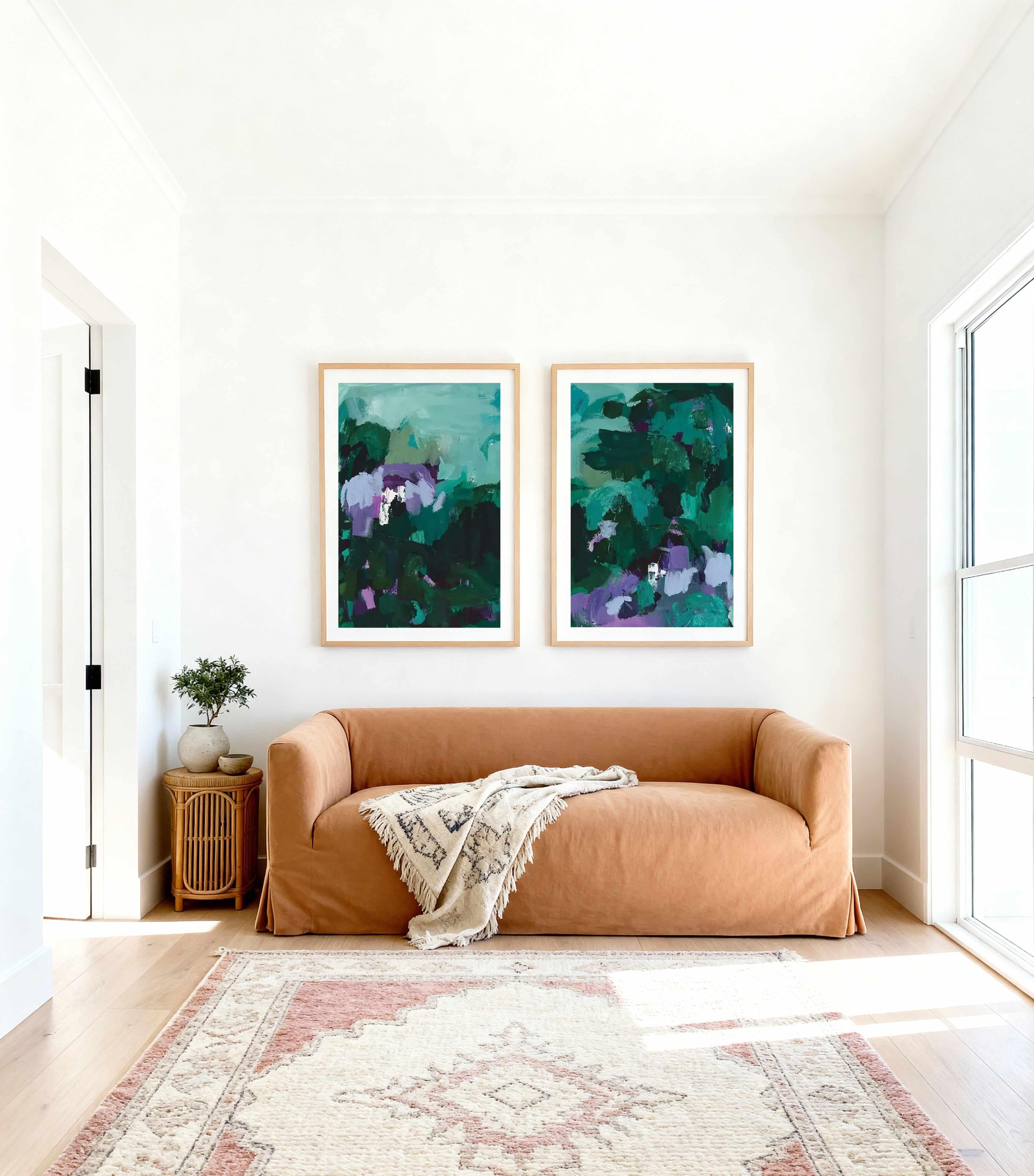 Reflections PT I & II by Alicia Benetatos Art Print Set of 2 | Matching Wall Art