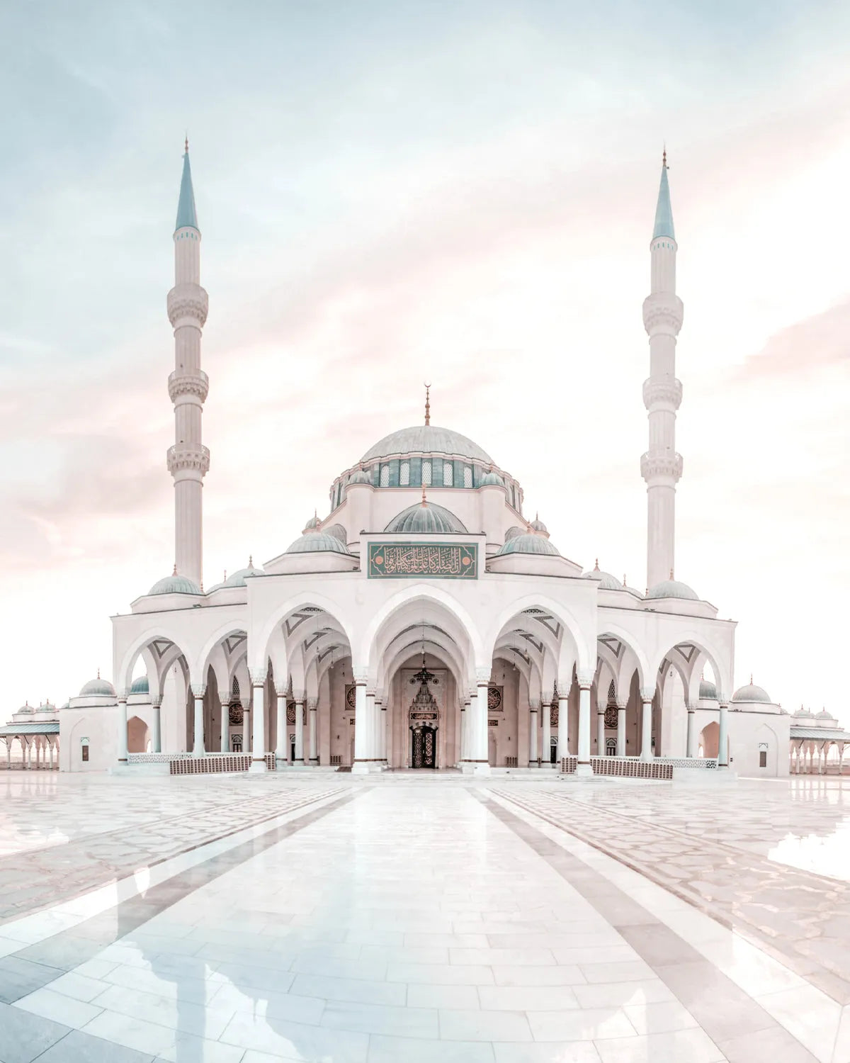 Reflections, Sharjah Mosque | Dubai Photo Mural Wallpaper from Olive et Oriel where you can shop wallpaper and artworks online