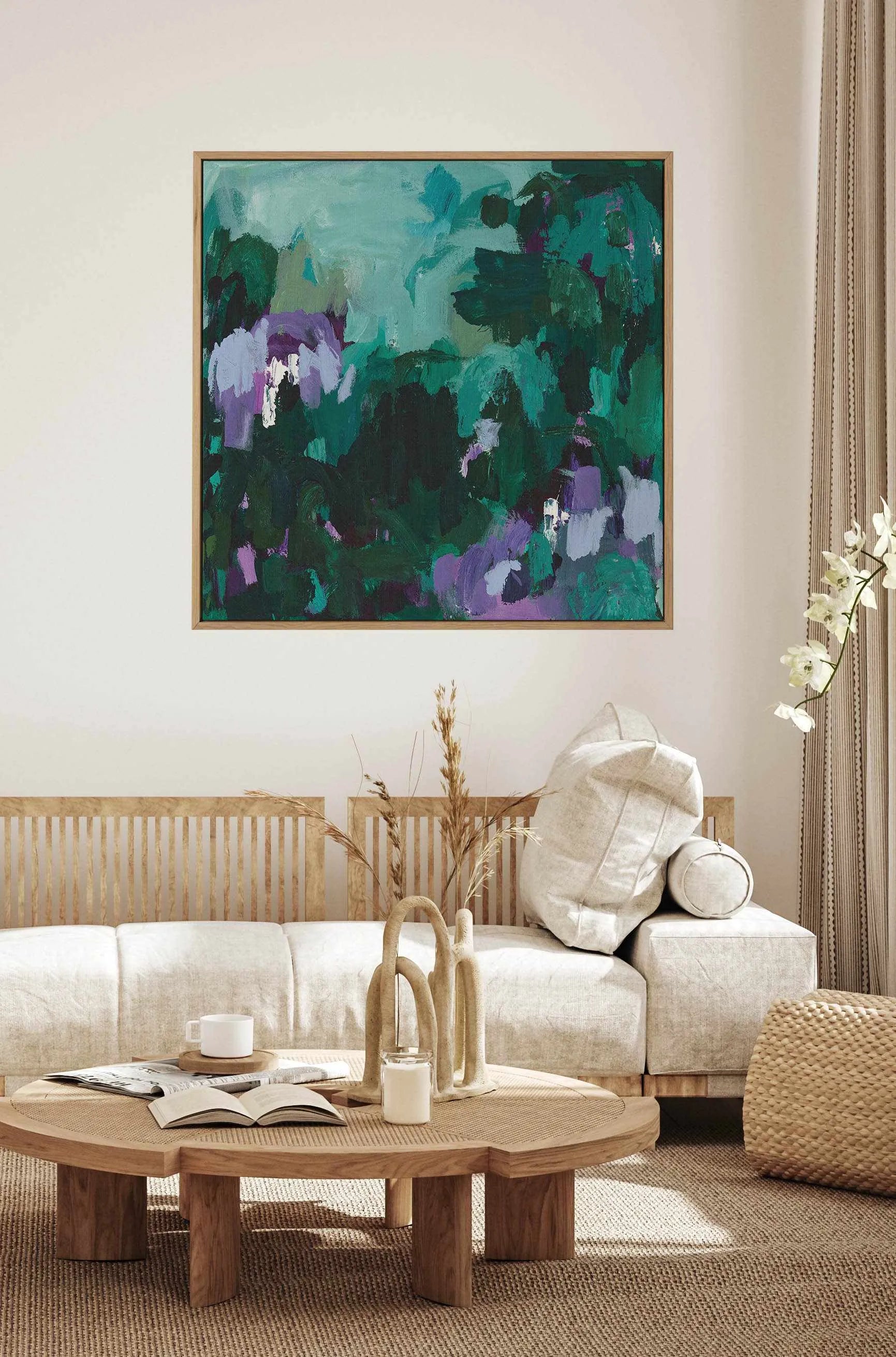 Reflections by Alicia Benetatos | Framed Canvas Art Print from Olive et Oriel where you can shop wallpaper and artworks online