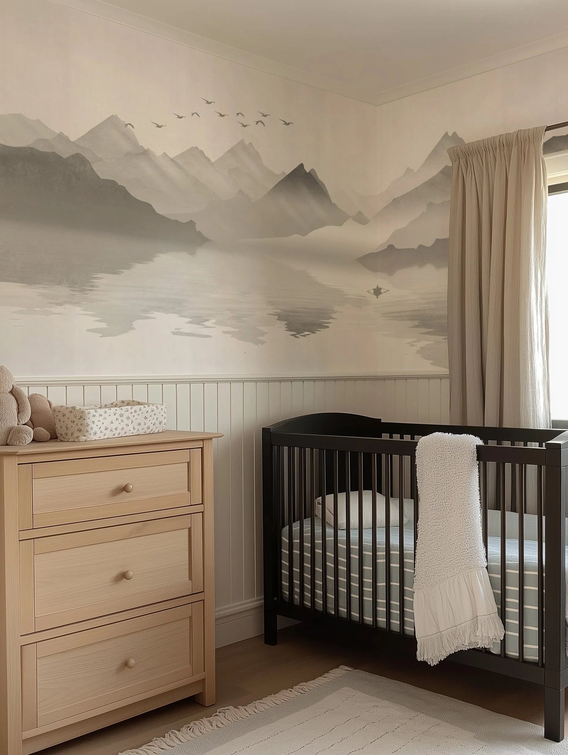 Reflections Wallpaper Mural from Olive et Oriel where you can shop wallpaper and artworks online