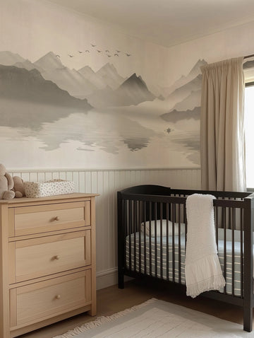Reflections Wallpaper Mural from Olive et Oriel where you can shop wallpaper and artworks online