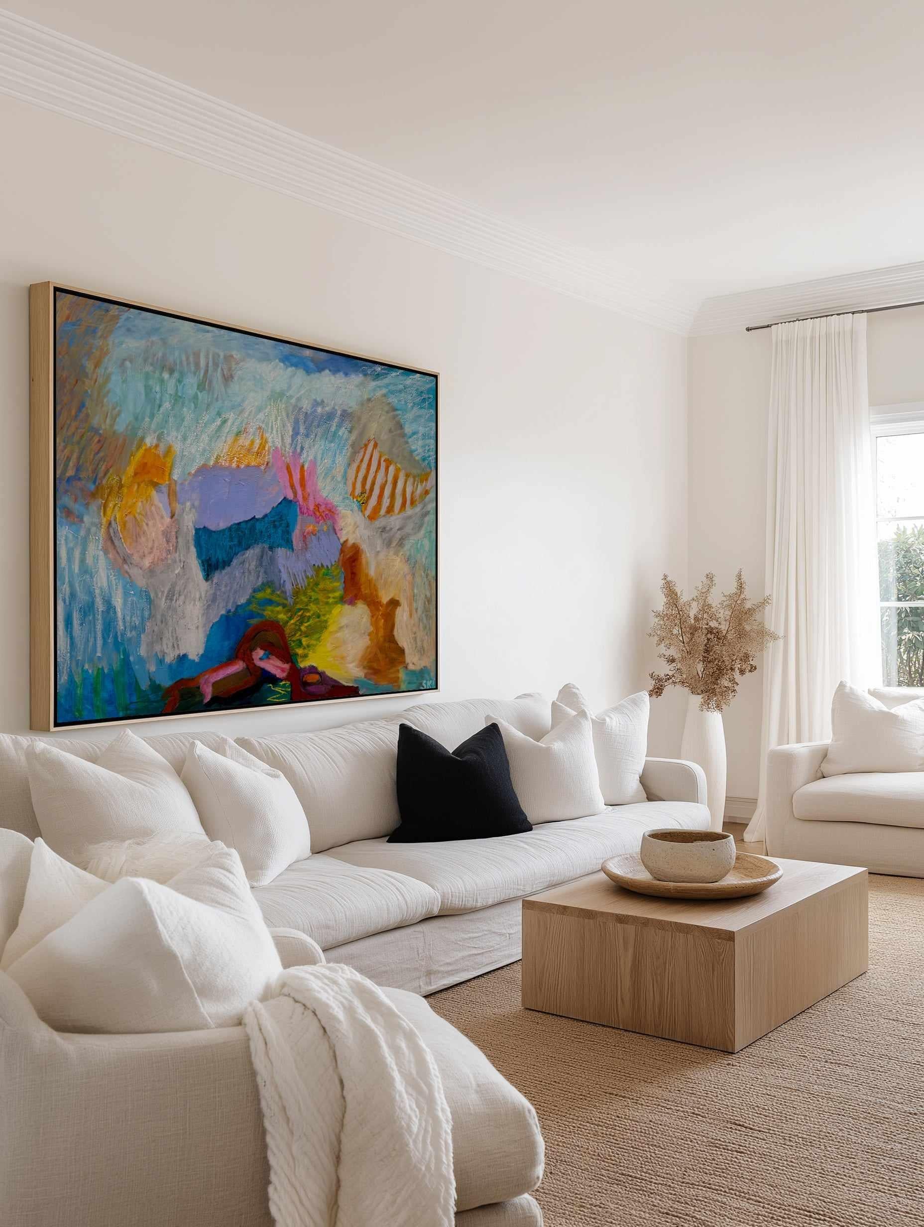 Refreshing by Svend Kindt-Larsen | Framed Canvas Art Print from Olive et Oriel where you can shop wallpaper and artworks online