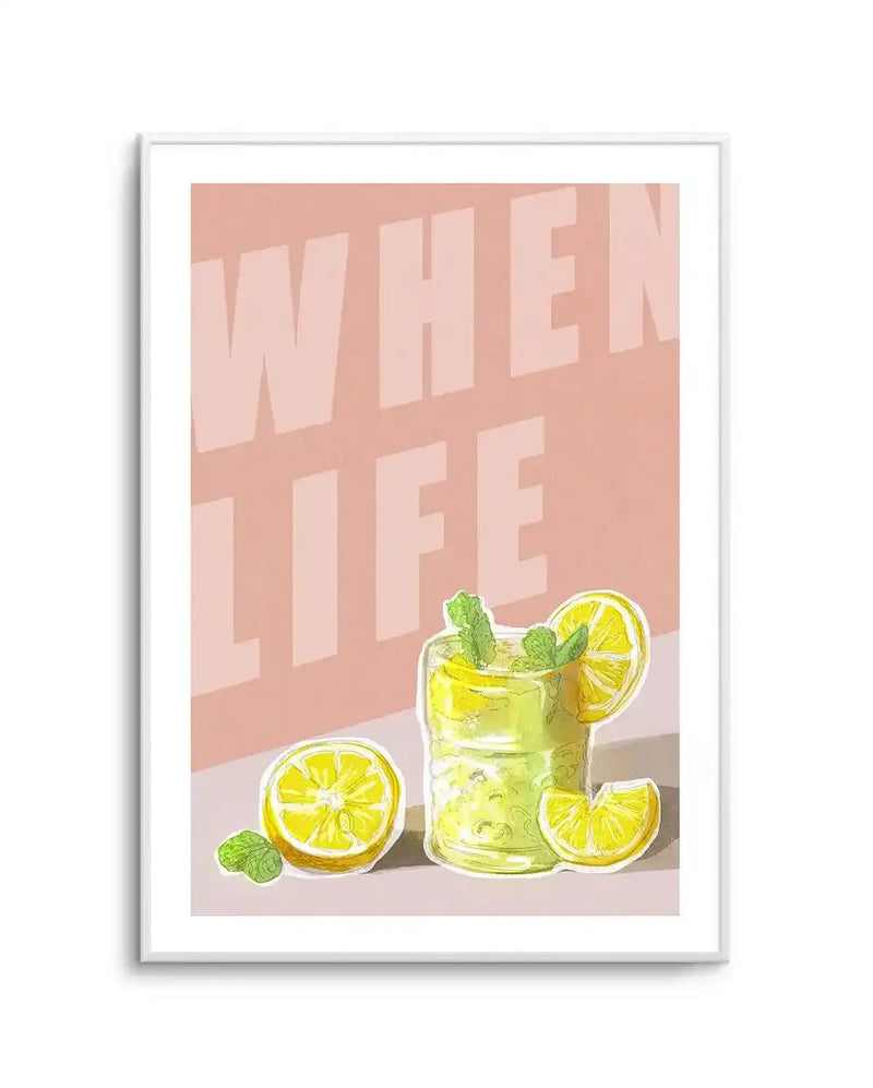 When Life Gives You Lemons I Art Print-PRINT-Olive et Oriel-Olive et Oriel-A5 | 5.8" x 8.3" | 14.8 x 21cm-Unframed Art Print-With White Border-Buy-Australian-Art-Prints-Online-with-Olive-et-Oriel-Your-Artwork-Specialists-Austrailia-Decorate-With-Coastal-Photo-Wall-Art-Prints-From-Our-Beach-House-Artwork-Collection-Fine-Poster-and-Framed-Artwork
