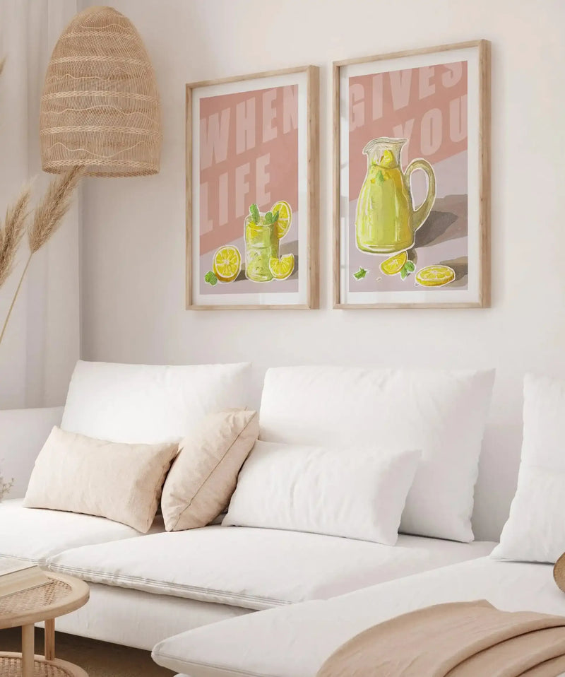 When Life Gives You Lemons I Art Print-PRINT-Olive et Oriel-Olive et Oriel-Buy-Australian-Art-Prints-Online-with-Olive-et-Oriel-Your-Artwork-Specialists-Austrailia-Decorate-With-Coastal-Photo-Wall-Art-Prints-From-Our-Beach-House-Artwork-Collection-Fine-Poster-and-Framed-Artwork
