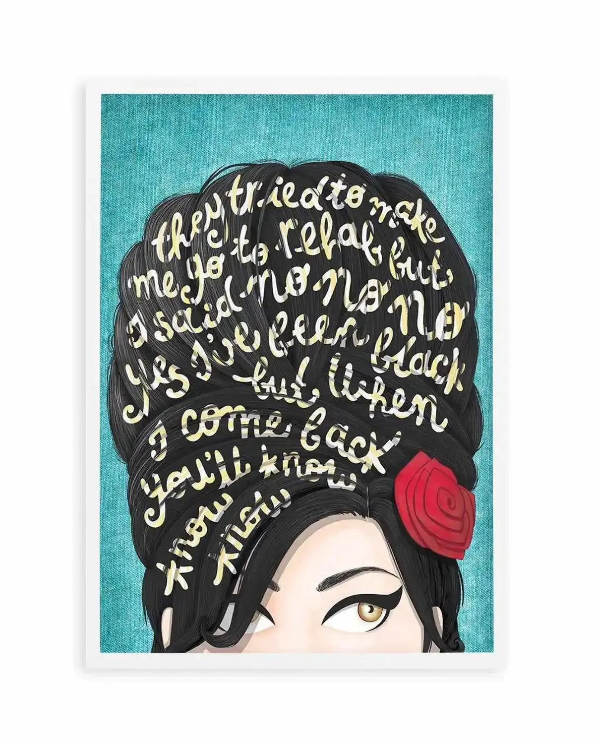 Rehab | Draw Me A Song Collection Art Print from Olive et Oriel where you can shop wallpaper and artworks online