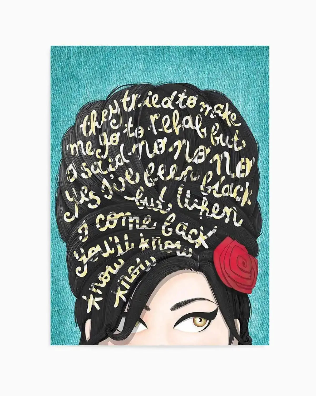 Rehab | Draw Me A Song Collection Art Print from Olive et Oriel where you can shop wallpaper and artworks online