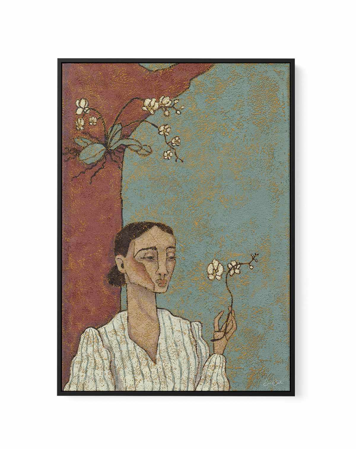 Relationality by Julie Celina | Framed Canvas Art Print from Olive et Oriel where you can shop wallpaper and artworks online