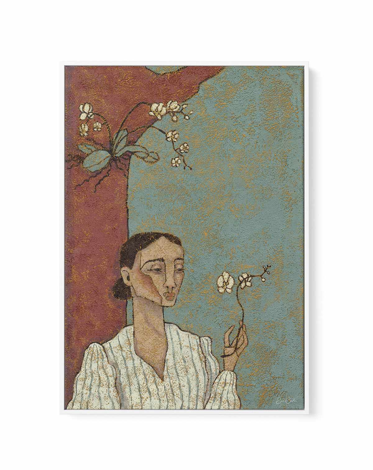 Relationality by Julie Celina | Framed Canvas Art Print from Olive et Oriel where you can shop wallpaper and artworks online