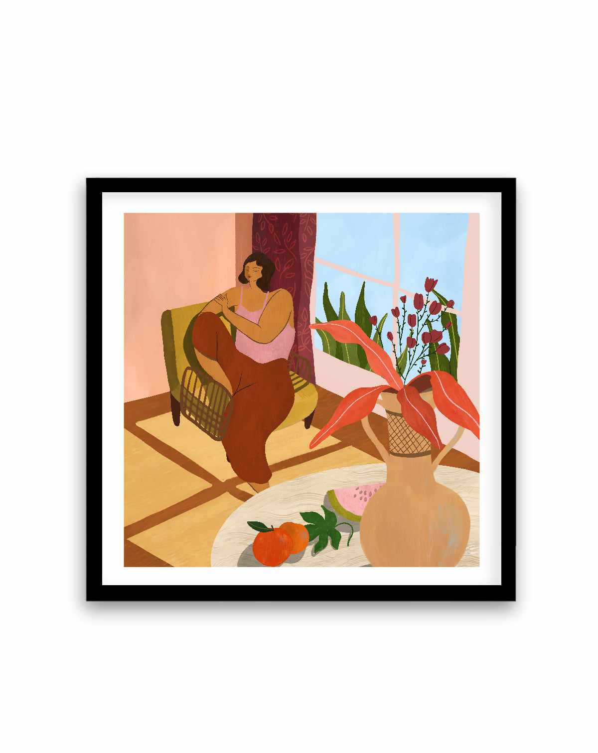 Relaxing at Home by Arty Guava | Art Print