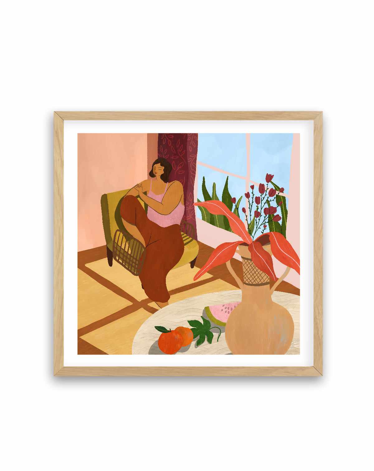 Relaxing at Home by Arty Guava | Art Print