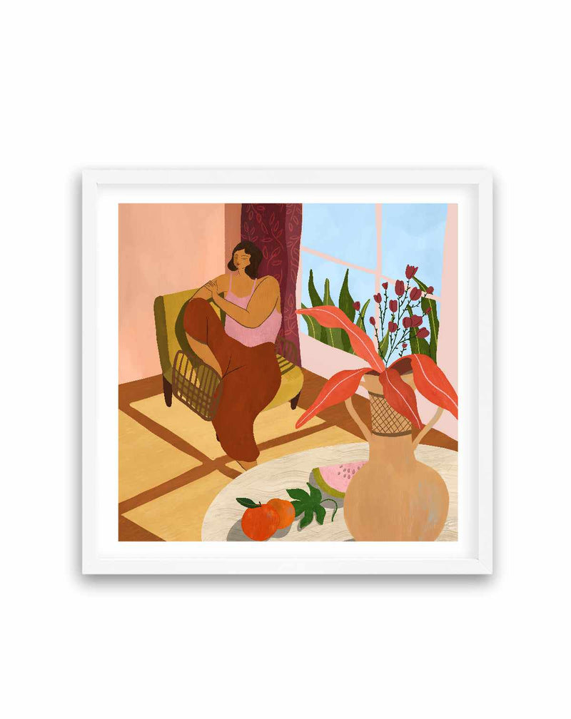 Relaxing at Home by Arty Guava | Art Print