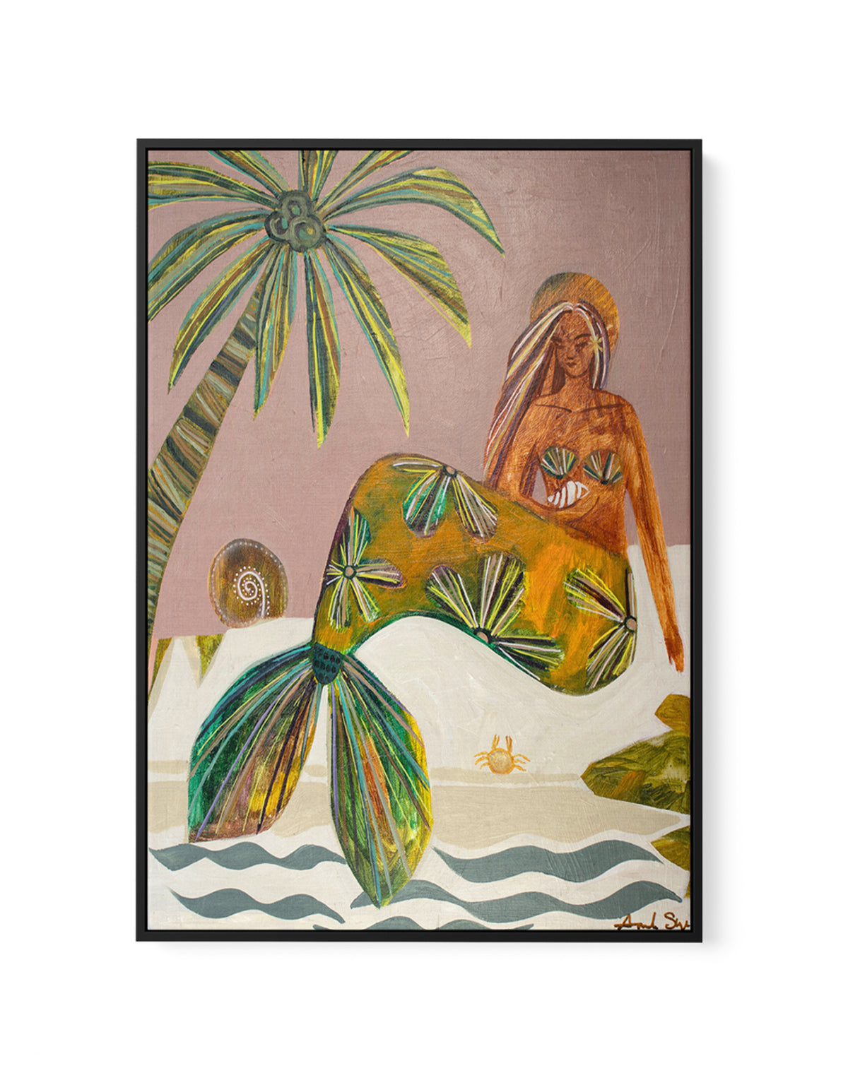 Release it To The Sea | Framed Canvas Art Print from Olive et Oriel where you can shop wallpaper and artworks online