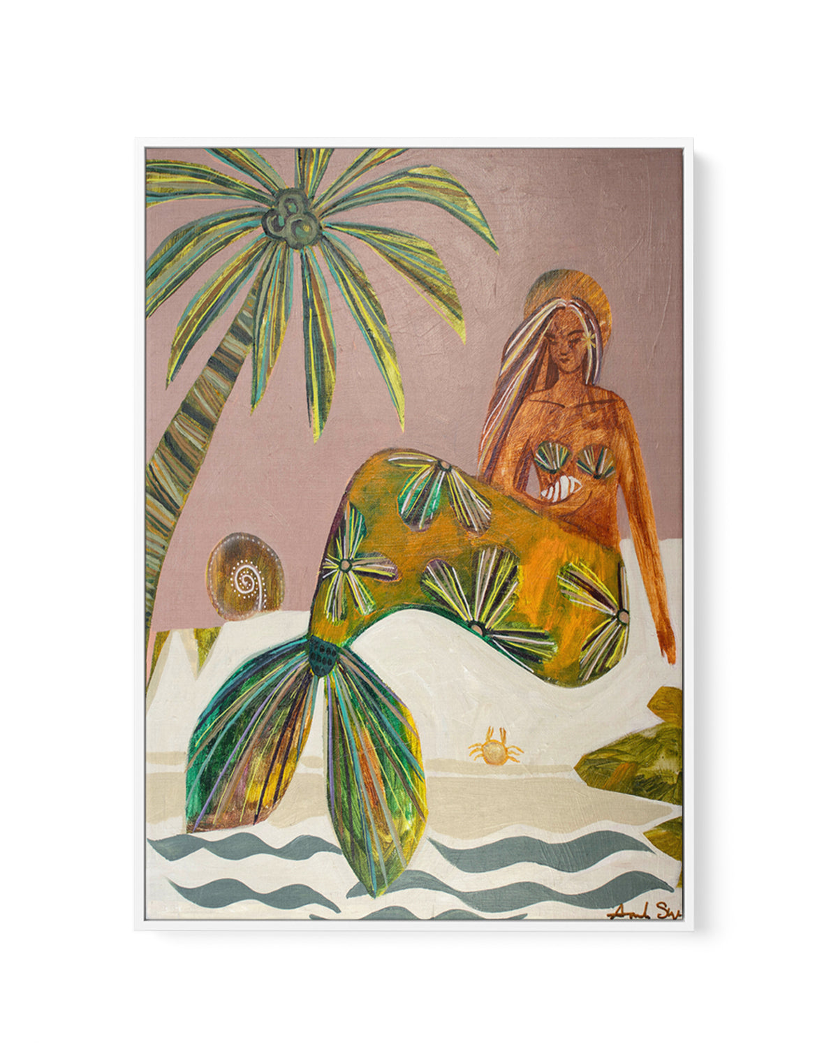 Release it To The Sea | Framed Canvas Art Print from Olive et Oriel where you can shop wallpaper and artworks online