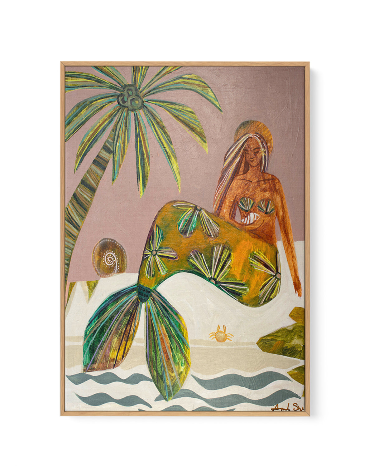 Release it To The Sea | Framed Canvas Art Print from Olive et Oriel where you can shop wallpaper and artworks online