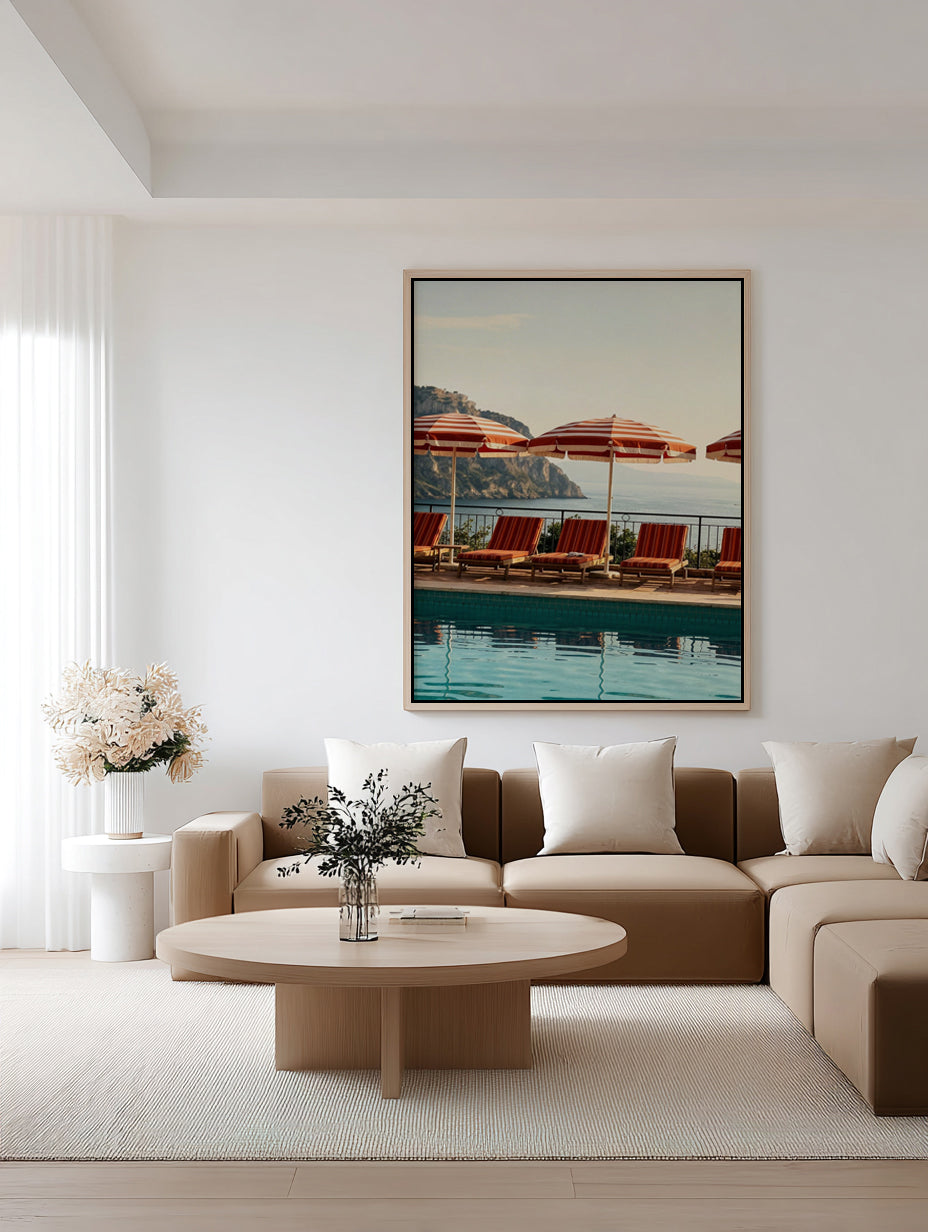 Reserved Seating II | Framed Canvas Art Print