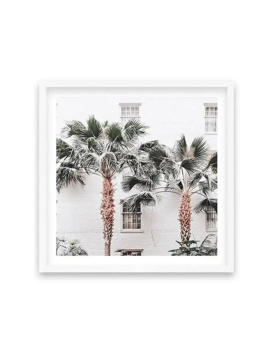 Resort De Palmas SQ Art Print-PRINT-Olive et Oriel-Olive et Oriel-70x70 cm | 27.5" x 27.5"-White-With White Border-Buy-Australian-Art-Prints-Online-with-Olive-et-Oriel-Your-Artwork-Specialists-Austrailia-Decorate-With-Coastal-Photo-Wall-Art-Prints-From-Our-Beach-House-Artwork-Collection-Fine-Poster-and-Framed-Artwork