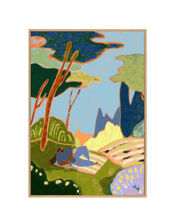 Respire by Arty Guava | Framed Canvas Art Print from Olive et Oriel where you can shop wallpaper and artworks online