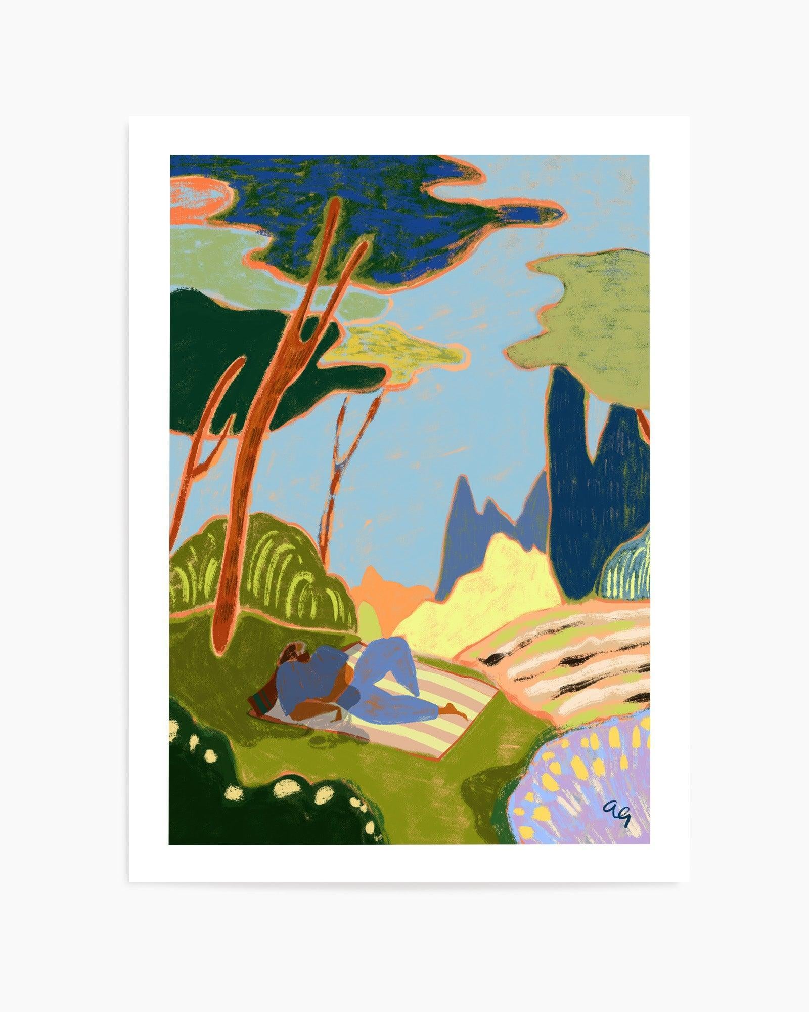 Respire by Arty Guava | Art Print from Olive et Oriel where you can shop wallpaper and artworks online