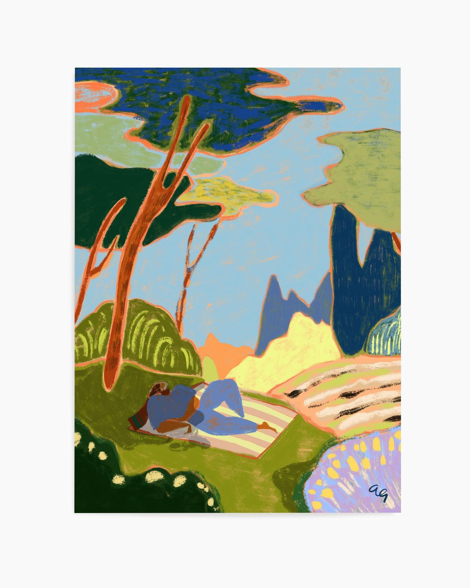 Respire by Arty Guava | Art Print from Olive et Oriel where you can shop wallpaper and artworks online