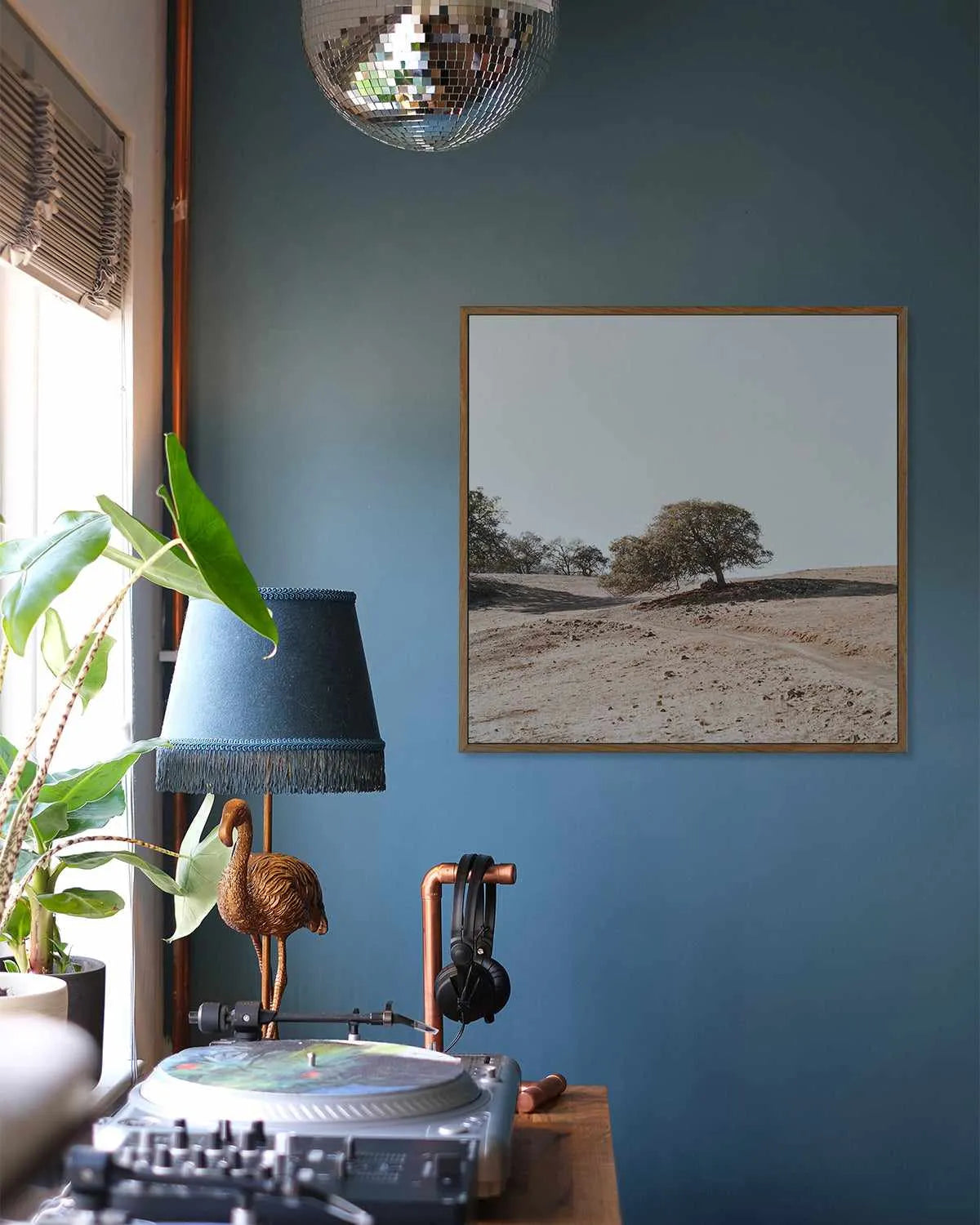 Rest Stop SQ by Caleb Morris | Framed Canvas Art Print from Olive et Oriel where you can shop wallpaper and artworks online