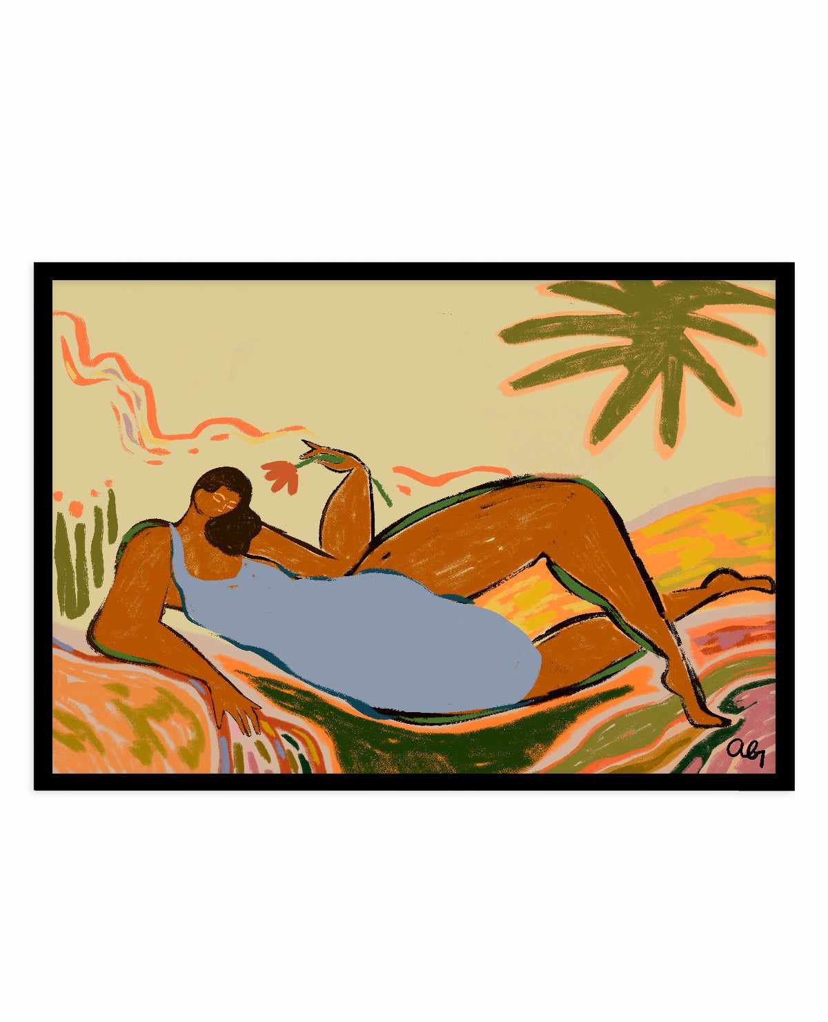 Rest and Relax by Arty Guava | Art Print