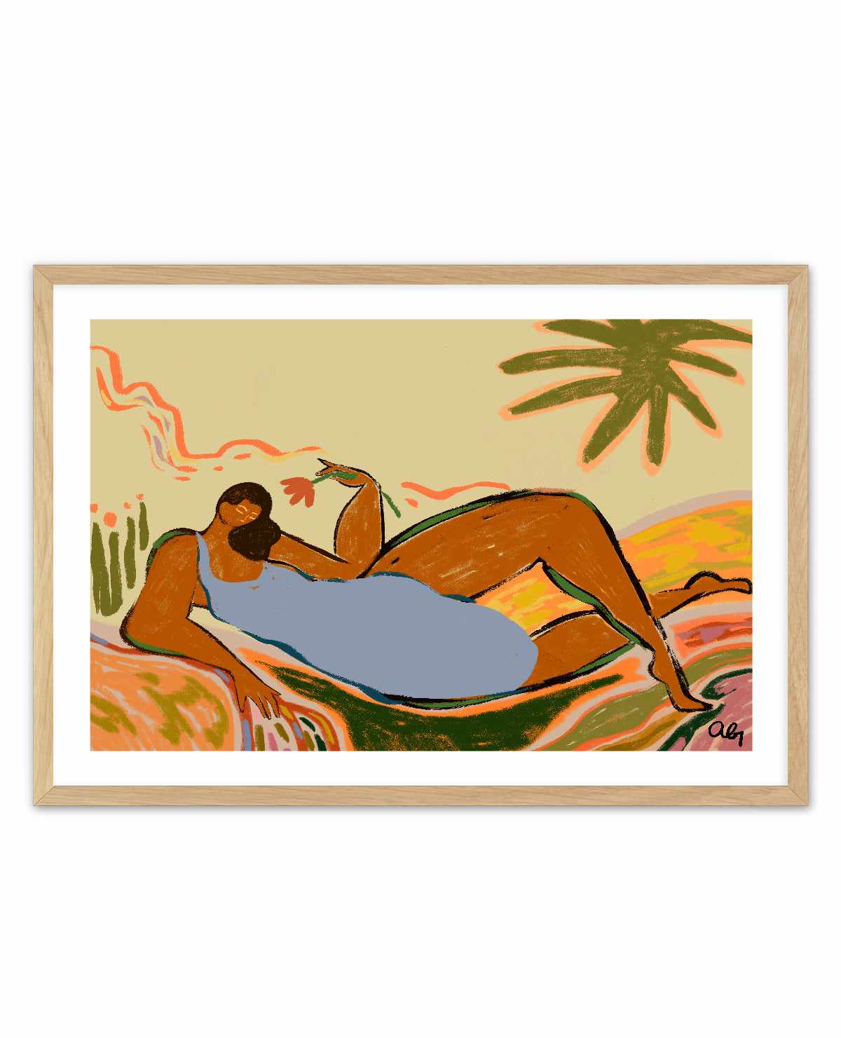 Rest and Relax by Arty Guava | Art Print