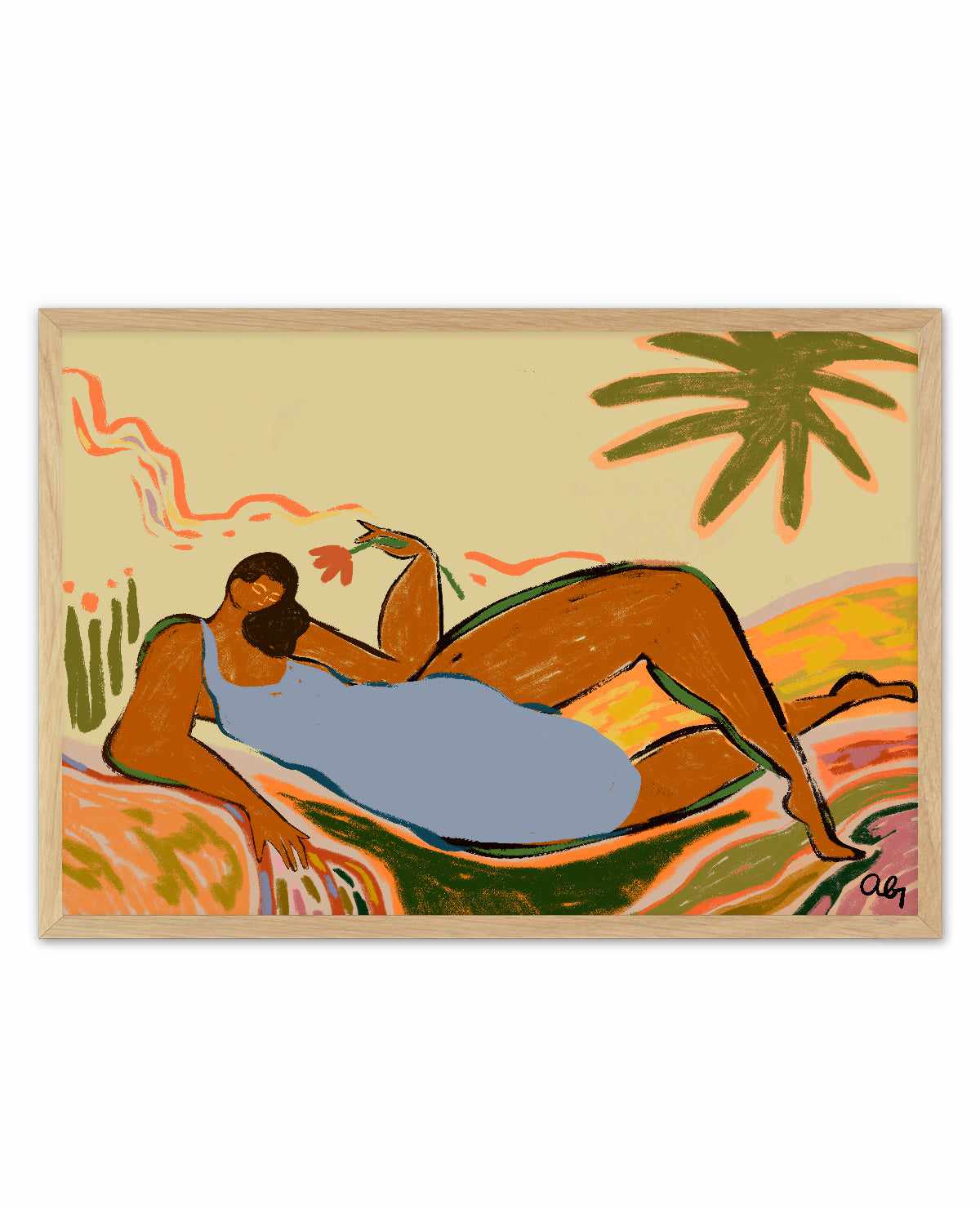 Rest and Relax by Arty Guava | Art Print