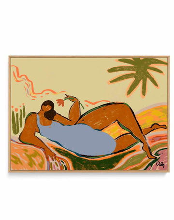 Rest and Relax by Arty Guava | Framed Canvas Art Print from Olive et Oriel where you can shop wallpaper and artworks online