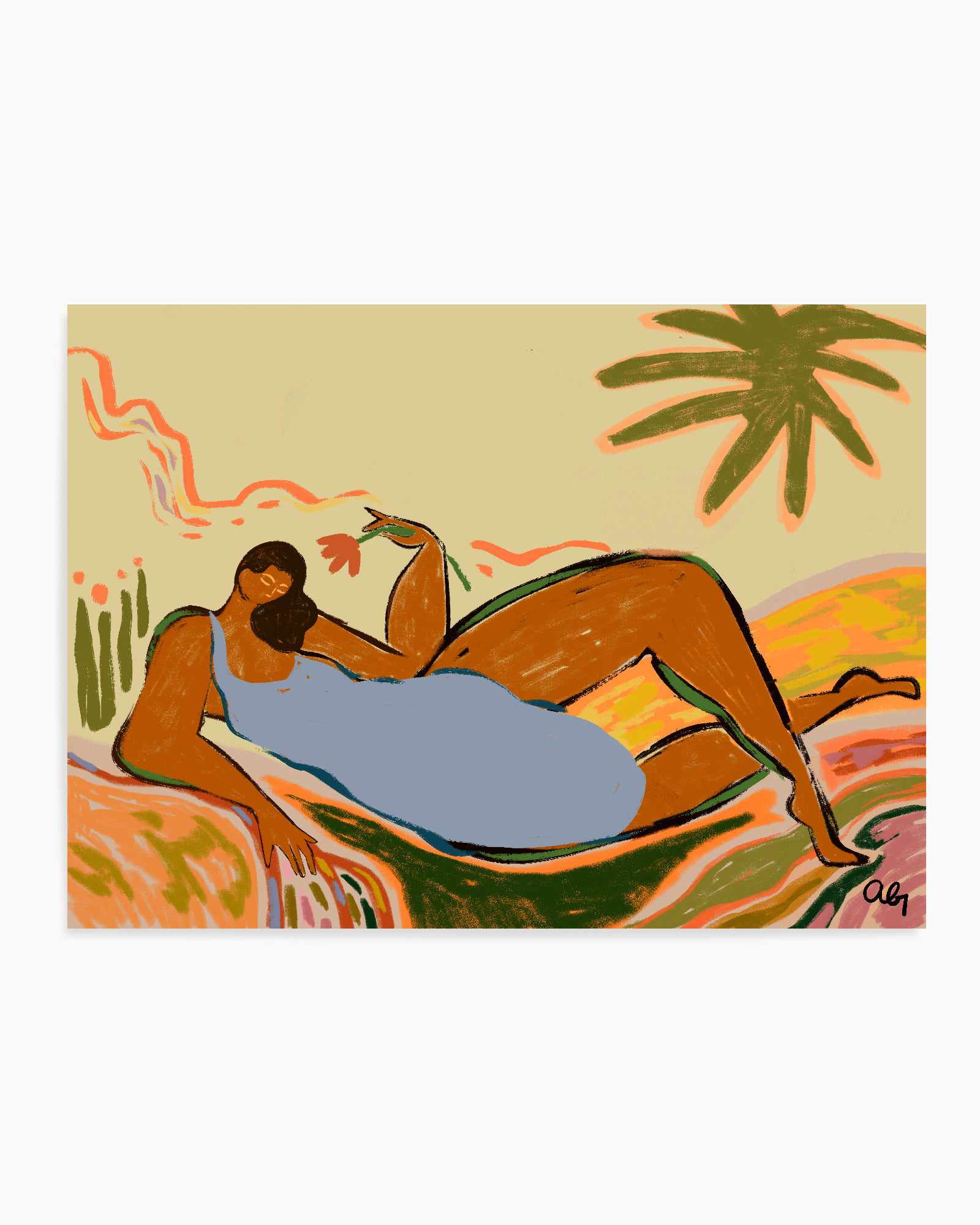 Rest and Relax by Arty Guava | Art Print