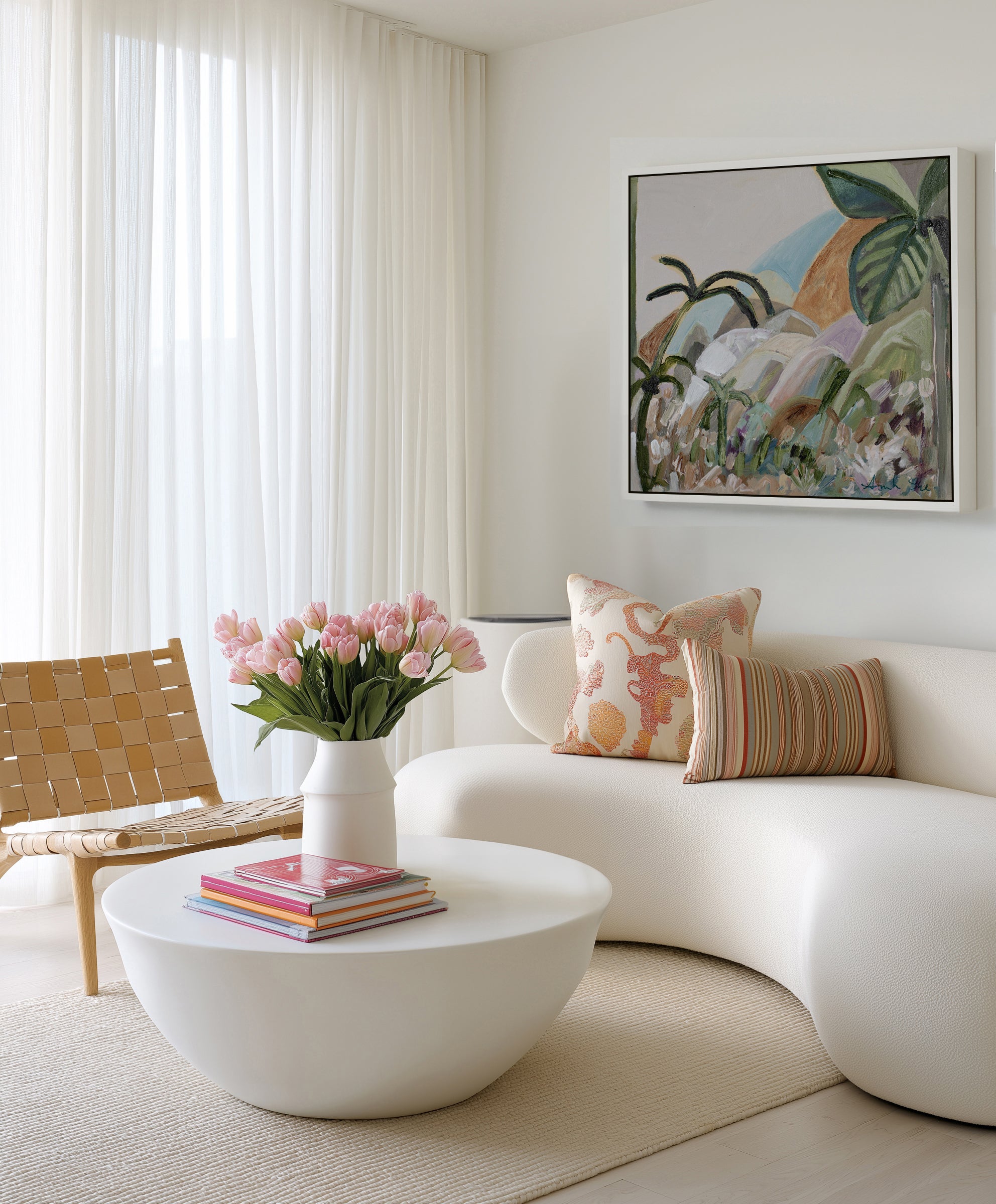 Restful Place by Amanda Skye | Framed Canvas Art Print from Olive et Oriel where you can shop wallpaper and artworks online