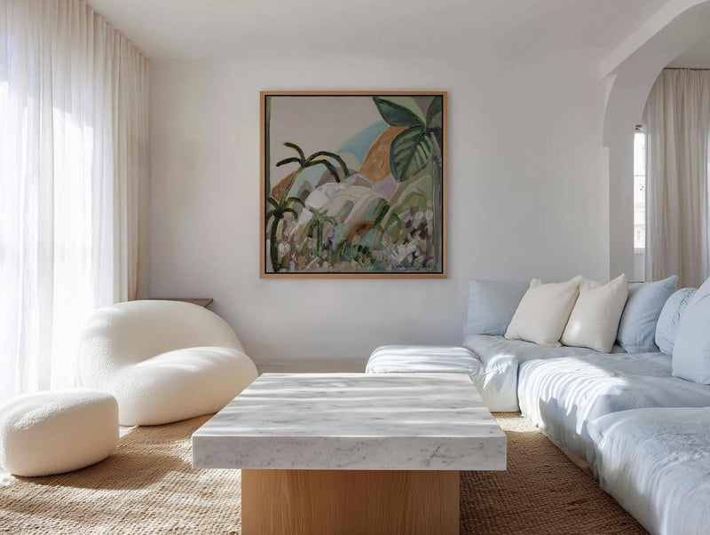 Restful Place by Amanda Skye | Framed Canvas Art Print from Olive et Oriel where you can shop wallpaper and artworks online