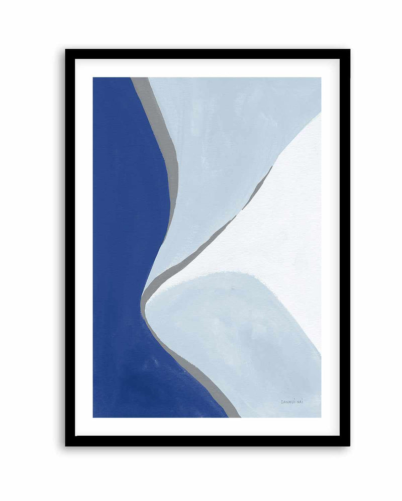 Retro Abstract III Blue | Art Print