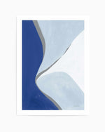 Retro Abstract III Blue | Art Print