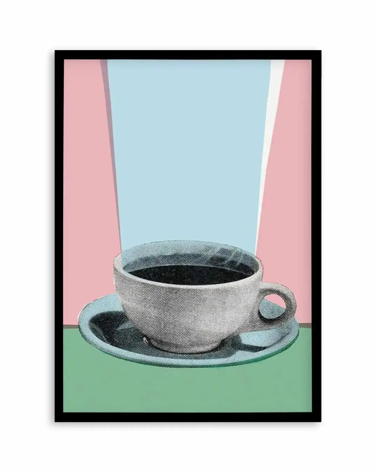 Retro Coffee Art Print from Olive et Oriel where you can shop wallpaper and artworks online