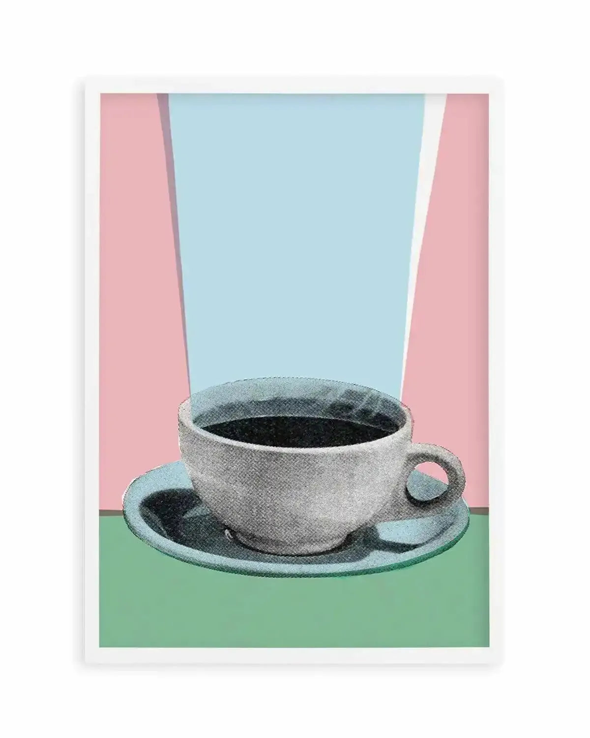 Retro Coffee Art Print from Olive et Oriel where you can shop wallpaper and artworks online