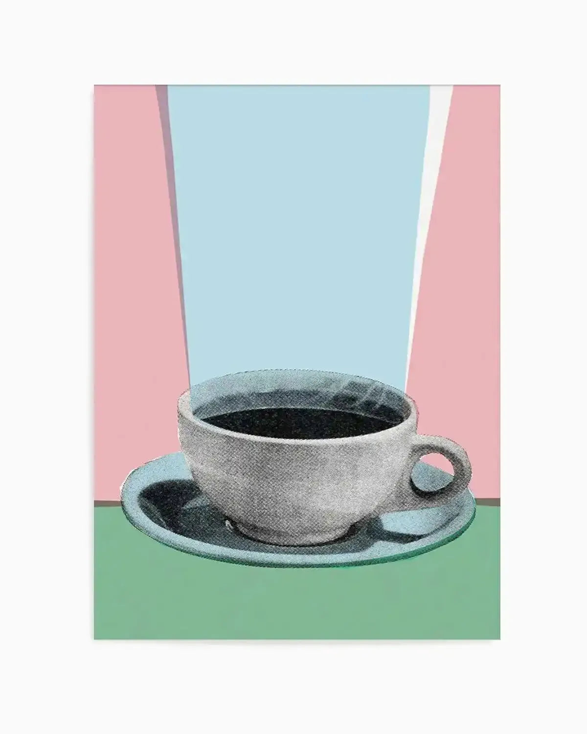 Retro Coffee Art Print from Olive et Oriel where you can shop wallpaper and artworks online