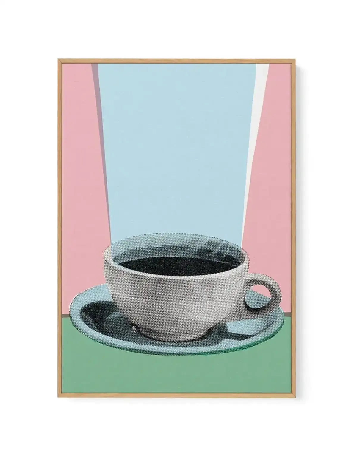 Retro Coffee | Framed Canvas-CANVAS-You can shop wall art online with Olive et Oriel for everything from abstract art to fun kids wall art. Our beautiful modern art prints and canvas art are available from large canvas prints to wall art paintings and our proudly Australian artwork collection offers only the highest quality framed large wall art and canvas art Australia - You can buy fashion photography prints or Hampton print posters and paintings on canvas from Olive et Oriel and have them del