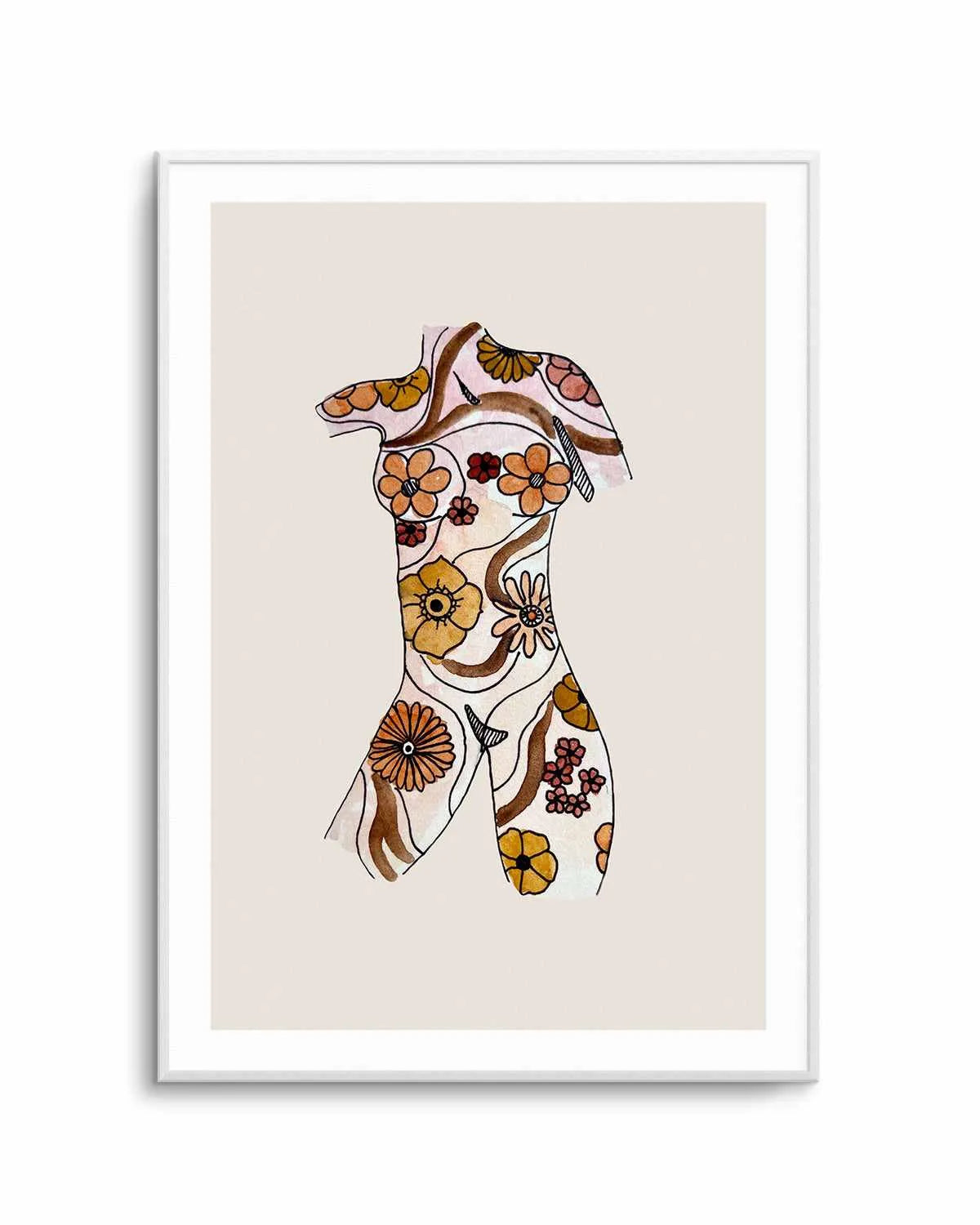 Retro Woman by Maku Fenaroli | Art Print from Olive et Oriel where you can shop wallpaper and artworks online