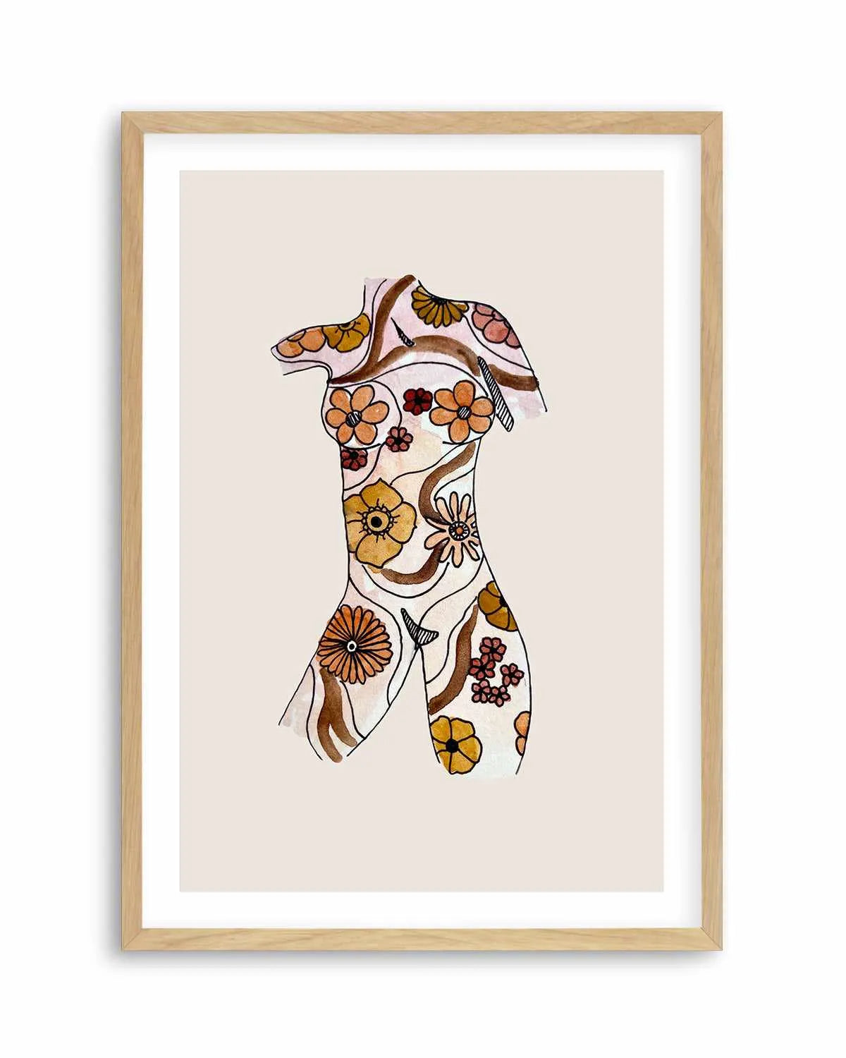 Retro Woman by Maku Fenaroli | Art Print from Olive et Oriel where you can shop wallpaper and artworks online