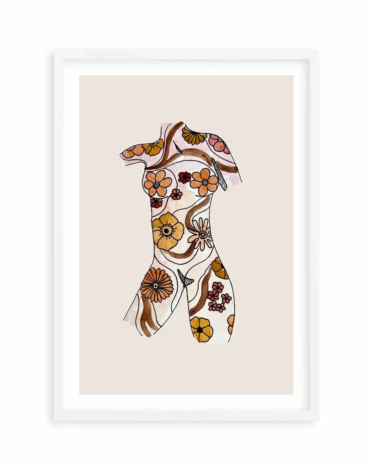 Retro Woman by Maku Fenaroli | Art Print from Olive et Oriel where you can shop wallpaper and artworks online