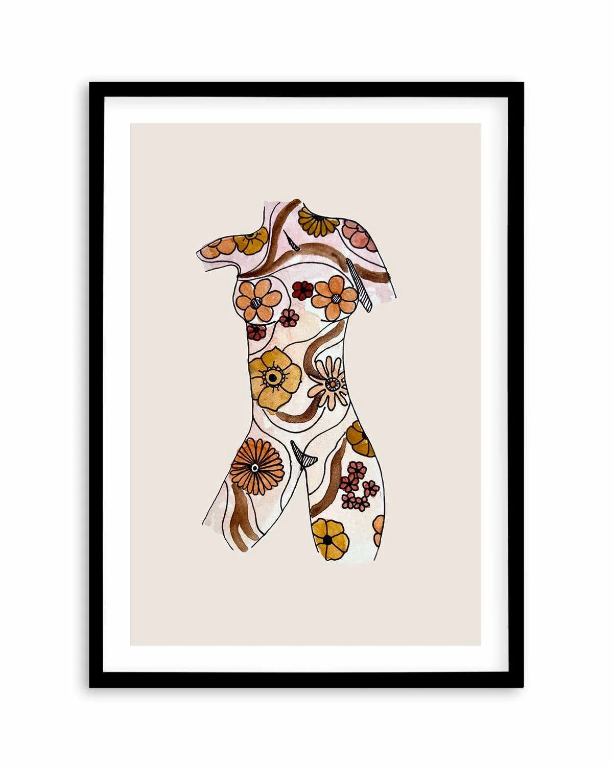 Retro Woman by Maku Fenaroli | Art Print from Olive et Oriel where you can shop wallpaper and artworks online