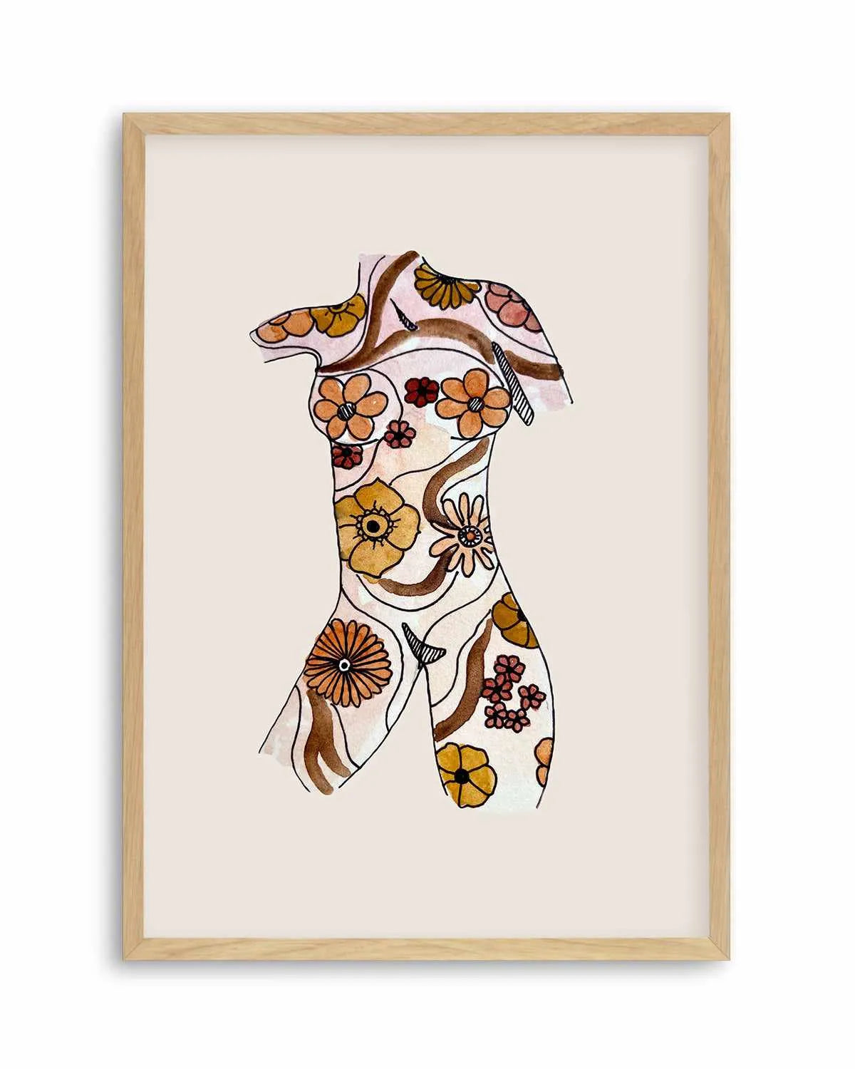 Retro Woman by Maku Fenaroli | Art Print from Olive et Oriel where you can shop wallpaper and artworks online